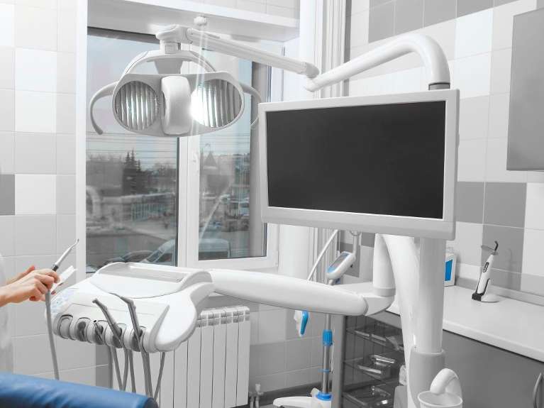 tvs in modern dental exam room | dentist lara